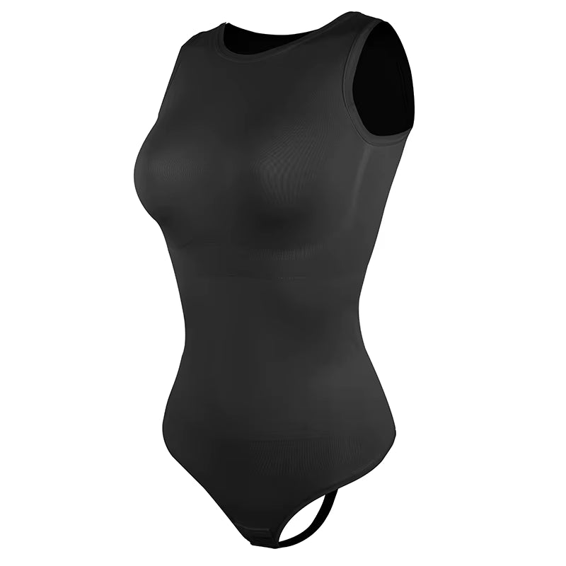 MISSMOLY Bodysuits Sexy Sleeveless Scoop Neck Shapewear Thong for Womens Waist Trainer Tanks Tops Slim Tummy Control Body Shaper