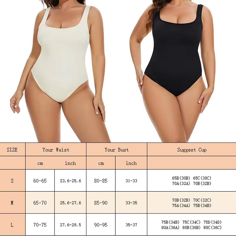 Ribbed Tummy Control Bodysuits Open Crotch Shapewear Suits Open Crotch